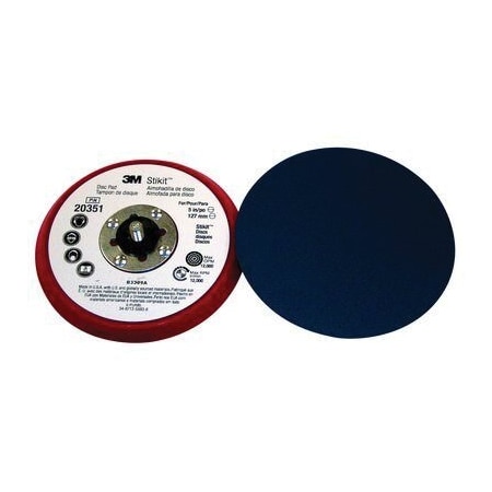 3M 3M Stikit Low Profile Disc Pad 20351, 5 inx3/8 inx5/16-24 External, 10 pr cs 7000118611